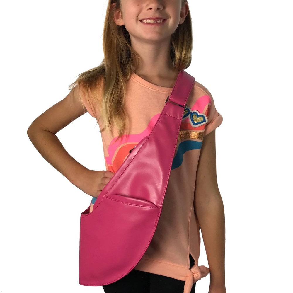 Junior Pink Classic Faux Sash Bag Crossbody bag Travel for Girls NWOT